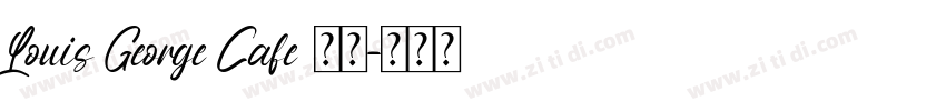 Louis George Cafe 粗体字体转换